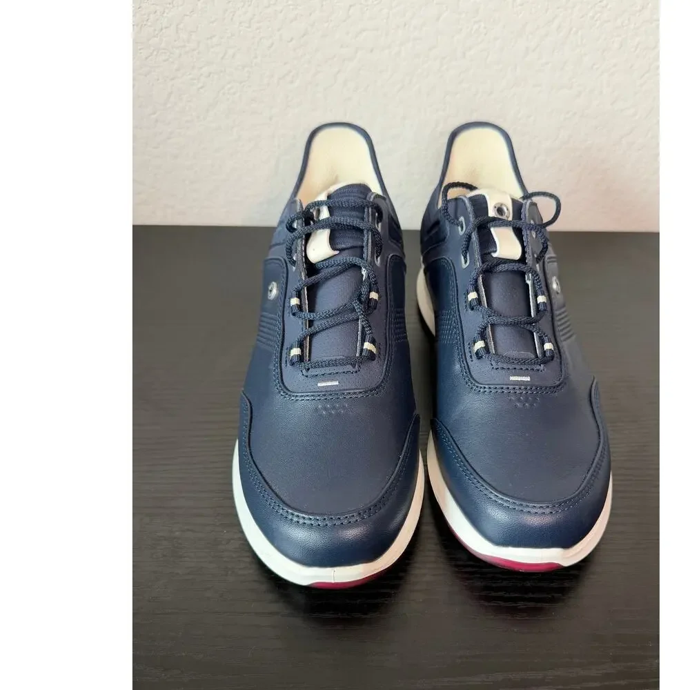 FootJoy Stratos 90126 Women's Navy Leather Spikeless Golf Shoes Size 7 M